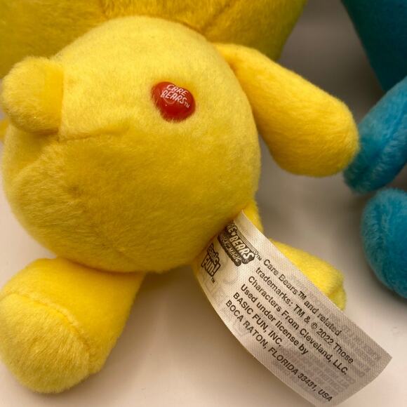 Set Of 2 Care Bears 40th Anniversary Care Bear Cubs 9-In Plush Grumpy & Funshine - Picture 5 of 6